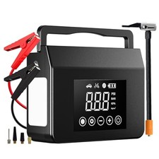 Portable Jump Starter with Air Compressor, 4000A 12V Portable Car Battery