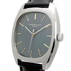AUDEMARS PIGUET 5369 Manual Blue Dial Tonneau Stainless Steel Leather Mens