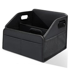 Car Seat Organizer, Reinforced Leather Backseat Car Organizer with Flexible