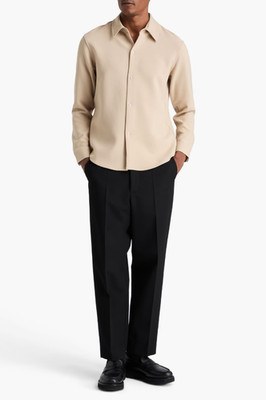 Sandro Paris Men's Beige Long Sleeve Shirt Size L SHPCM00935