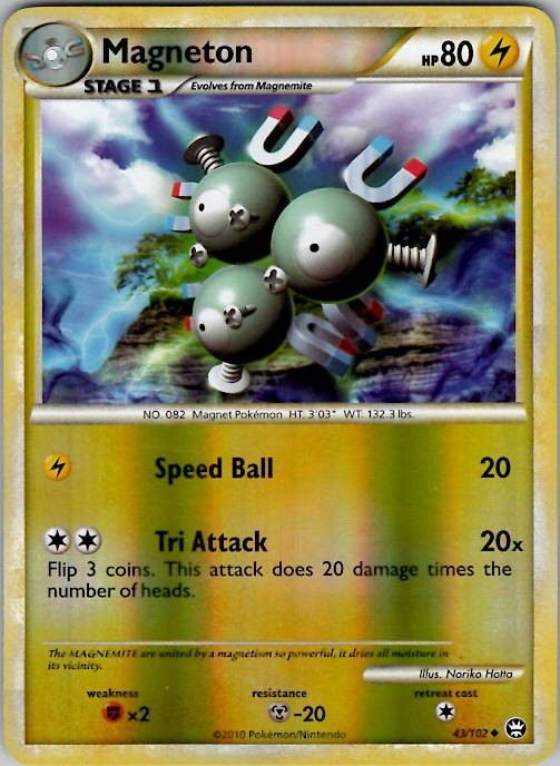 Magneton Uncommon Triumphant 43/102 LP Reverse Holo