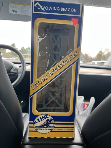 Vintage K-Line K132 Revolving Beacon Tower O and 27 gauge IN ORIGINAL BOX