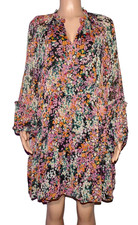 Vince Camuto Women's Three Tier Lightweight Black/Multi Dress Size XS