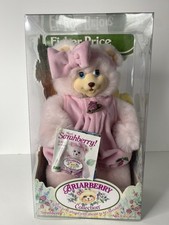 Vintage Fisher Price Briarberry Collection SARAHBERRY Stuffed Pink Bear 1998