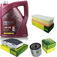 MANN-FILTER Inspektionspaket 5L Mannol Energy Combi Ll 5W-30 FüR Vw Sharan 1.4