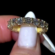 4.00mm Round Cut Lab Grown Diamond Eternity W...
