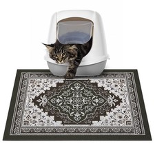 Cat Litter Mat with Non-Slip Bottom Litter Box Mat 24"X15" Litter Trapping Ma...
