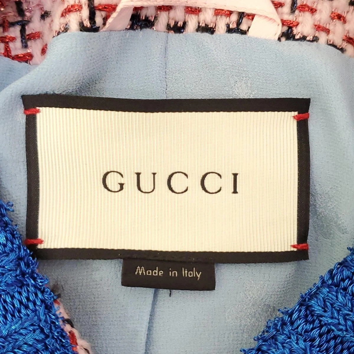 Giacca donna multi rosa chiaro rosso Gucci originale 427791 ZHM31