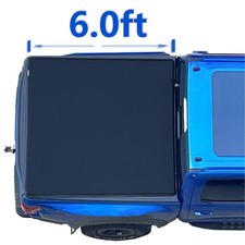6 Soft Roll Up Tonneau Cover For 2000-2004 Toyota Tacoma Truck Bed Stepside