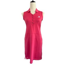 Peter Millar Golf Dress Womens Small Pink Sleeveless Collared Stretch Outdoors