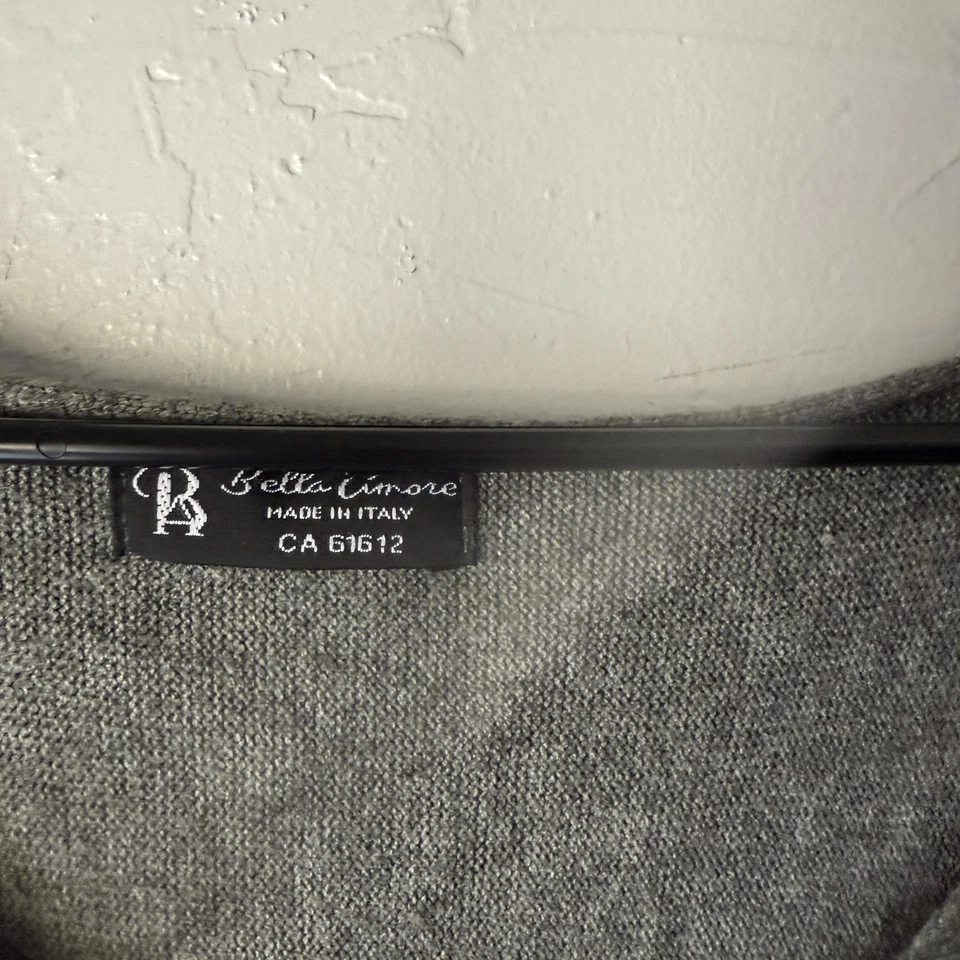 Suéter Bella Amore Mujer Grande Cuello en V Pullover Hecho en Italia Ligero Foto 4 de 4