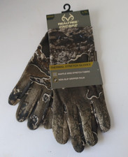 Men's Hunting Gloves L/XL Realtree EXCAPE Thermal Stretch Waffle Grid Non-Slip
