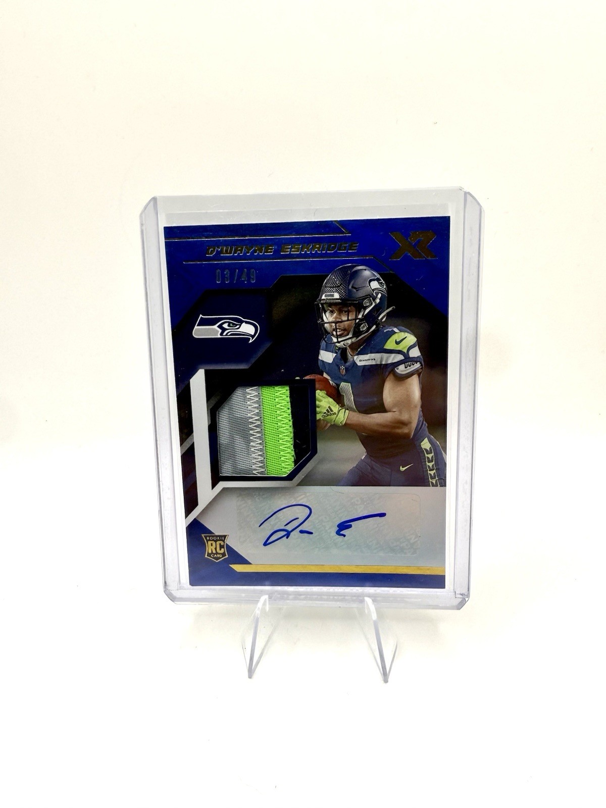 D'Wayne Eskridge Panini XR X-Ray Swatches #DWE Base