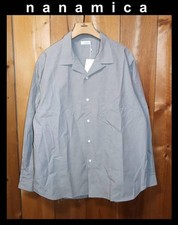 nanamica Open Collar Shirt XL Gray S25SG063 Made in Japan