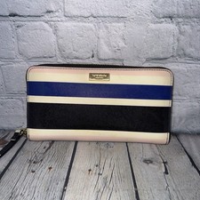 Kate Spade Striped Zip Around Wallet