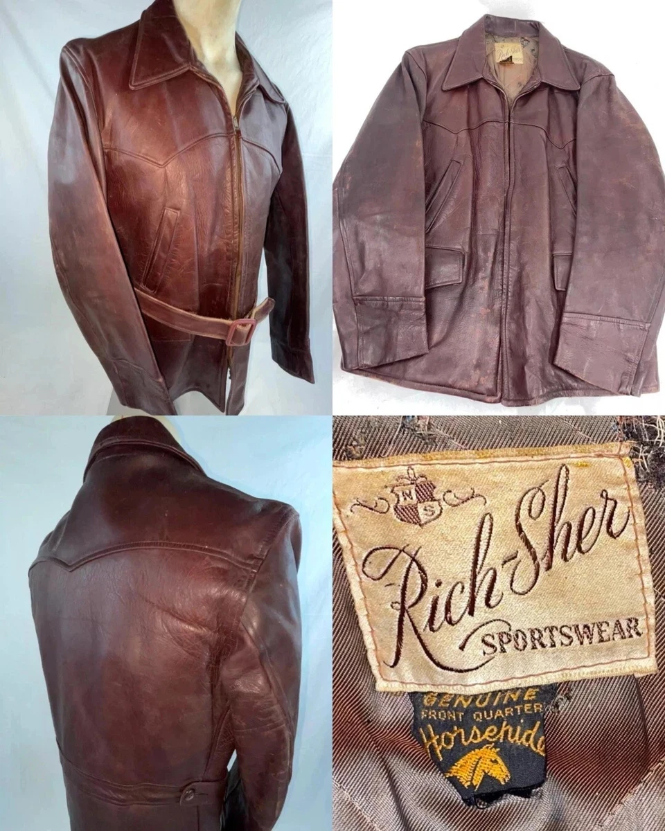 Vintage Horsehide Jacket In Vintage Outerwear Coats & Jackets For