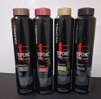 Goldwell TOPCHIC Professional Hair Color Canister (CAN) 8.6 fl oz ~ Levels 2 - 6