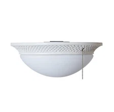 Harbor Breeze Tilghman II 11-in 2 -Light White LED Ceiling Fan Light Kit