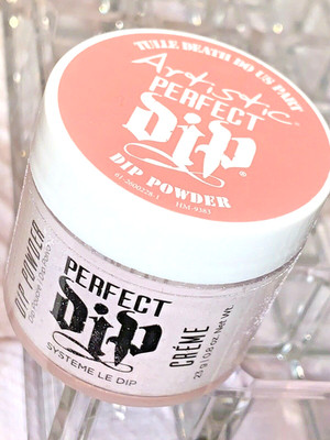 Artistic Perfect Dip TULLE DEATH DO US PART Soft Peach Creme Powder *SUPER RARE*