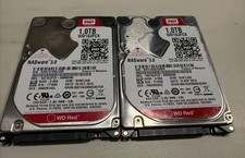 Lot of 2 WD Red 1TB 2.5" SATA NAS HDD WD10JFCX NASware 3.0 Tested