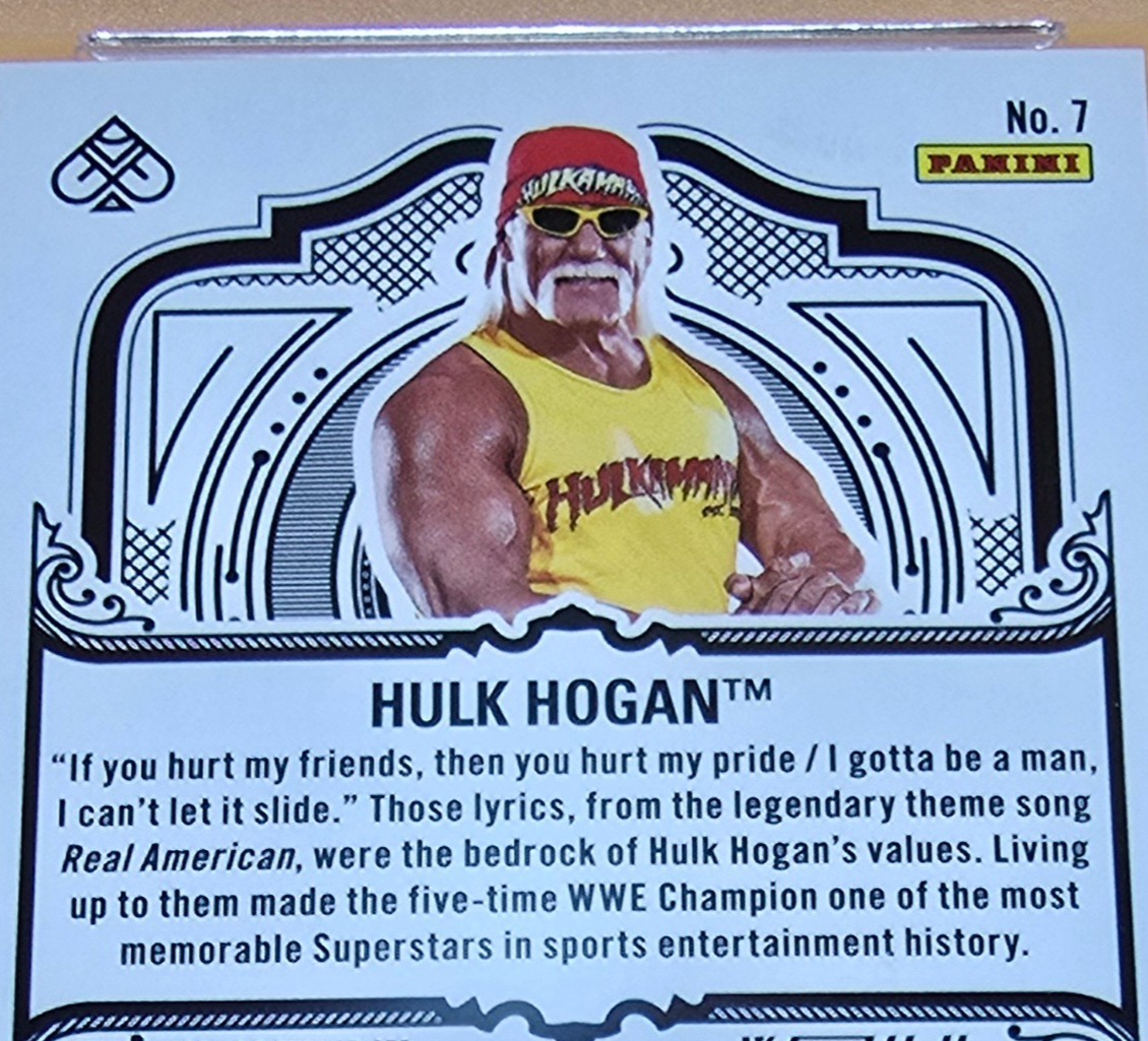 Hulk Hogan PSA 10 Real American Low Pop 2 Panini Elite Deck Orange