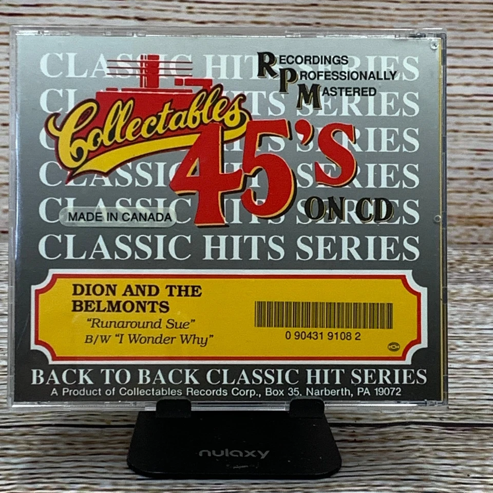 Dion And The Belmonts – Runaround Sue / I Wonder Why [1991 CD] Collectables 9108 Foto 2 de 4