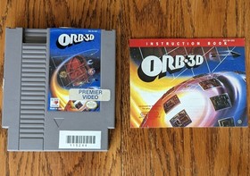 Orb 3D NES Nintendo Game Cartridge + Instruction Manual Authentic Cleaned Tested