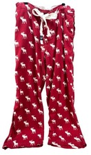 Vintage Y2K Abercrombie Fitch Lounge Pants Big Moose Button Fly Baggy L Large