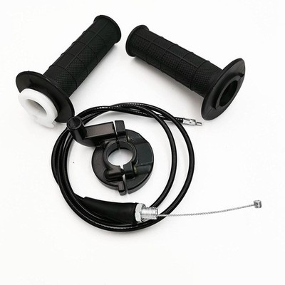 Throttle Handle Grips with Cable for ATV Quad Pit Dirt Bike 7/8 in