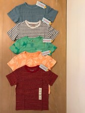 New Cat Jack Boys Spring Summer Tops Short Sleeve Lot of 5 Size 4-5