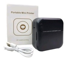 Portable Wireless Bluetooth Inkless Mini Pocket Thermal Photo Printer, Black 15