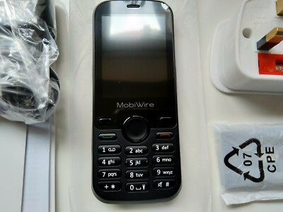 MobiWire Aponi 3G SIM-frei/entsperrt günstiges benutzerfreundliches Seniorengerät - Schwarz