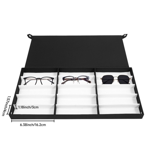 Estuche para gafas ópticas 180 ranuras, caja de varilla de tracción, organizador de exhibición de gafas NUEVO - Imagen 7 de 13