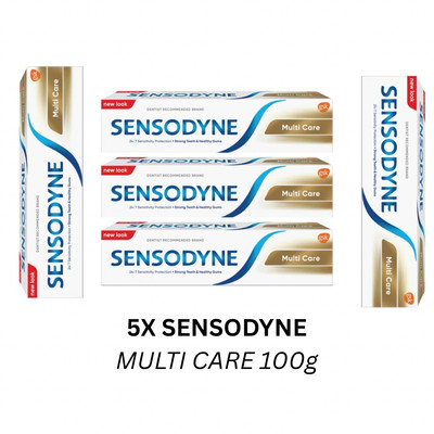 Sensodyne Multi Care Toothpaste Sensitivity relief reduce plaque 100g x 5