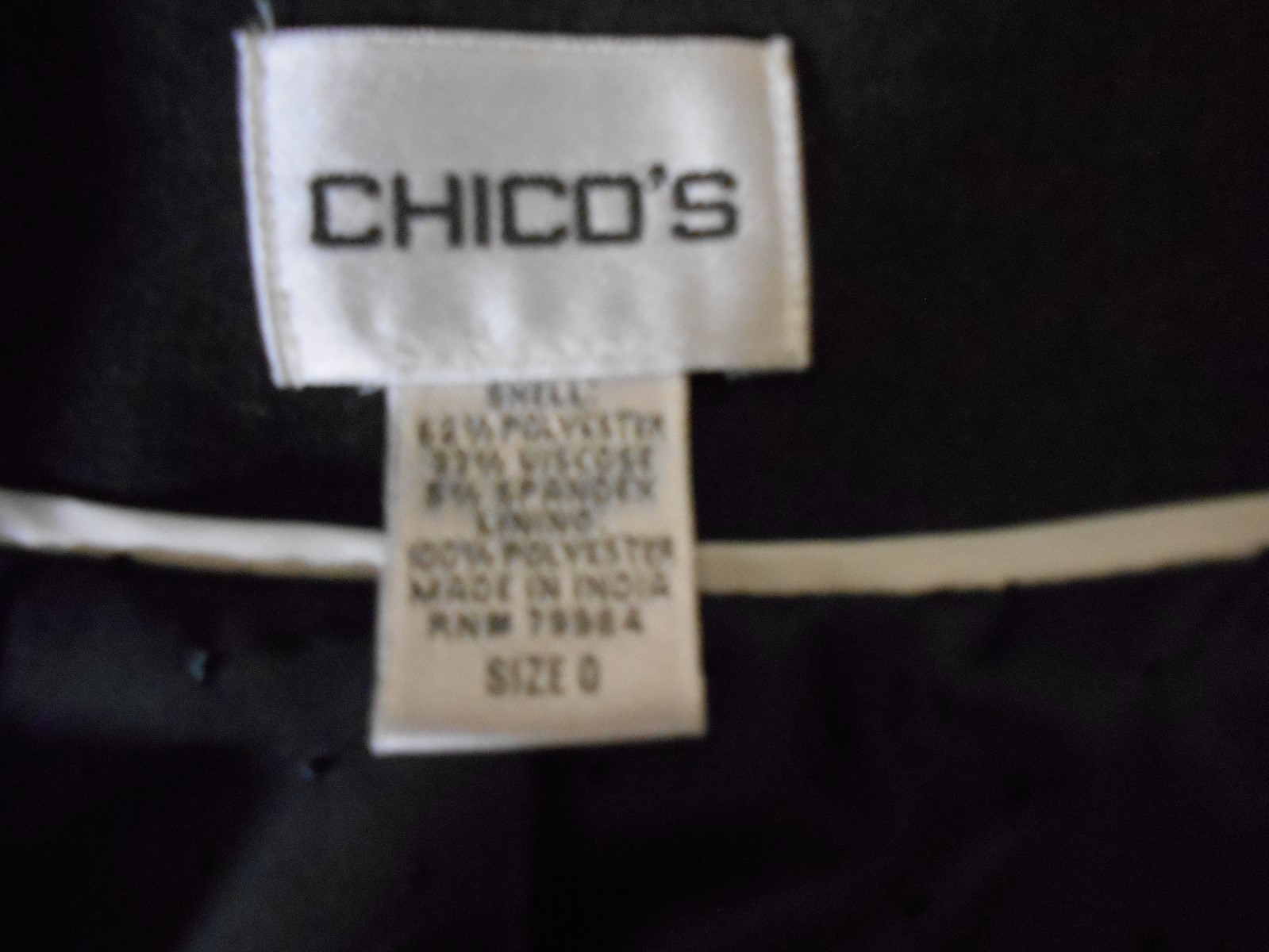 Chico's  Dark Gray 4 Button Fall Winter Career Bl… - image 7