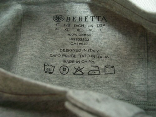 BERETTA HENLEY 100% COTTON, LONG SLEEVE MENS SHIRTS - Picture 40 of 42