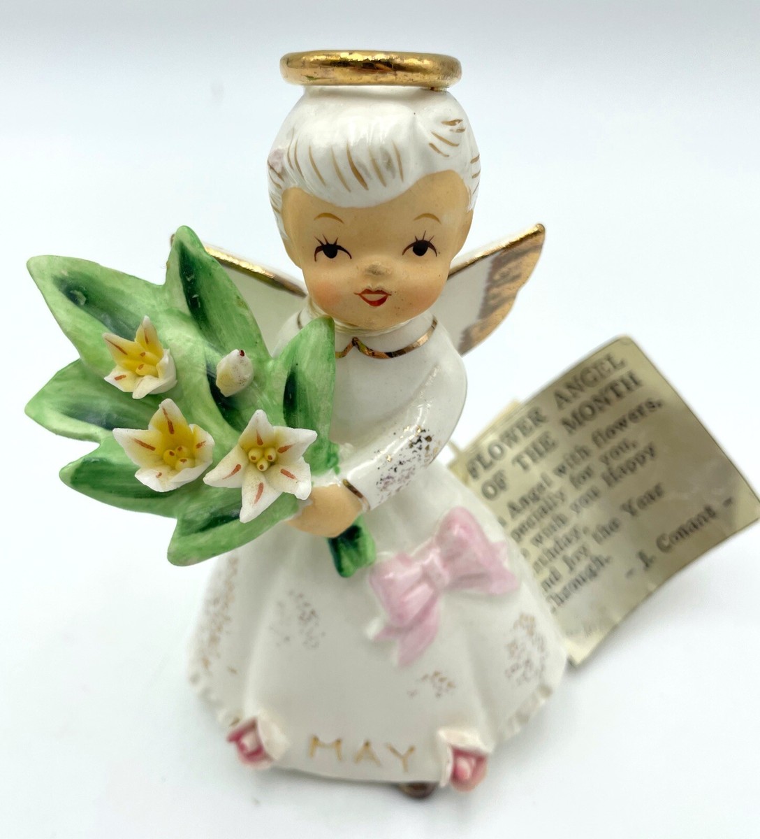 Vntg Kelvin C-230 w/Orig Tag May Birthday Angel Of The Month Lily