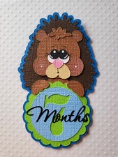 Baby Boy 7 Months Tag. Scrapbook, Card making Paper Piecing
