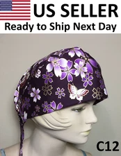 2 Nurse, Doctor, Medical, Scrub, Skull, Surgical Cap, Chef Cap, Cooking Hat