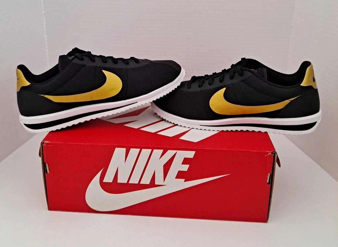 Nike cortez gold and cheap black
