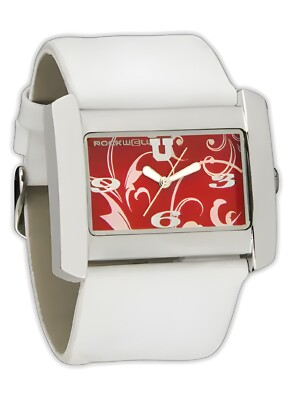 Neu Im Karton Rockwell VANESSA Armbanduhr UTAH WEISS ROT LIMITIERTE AUFLAGE
