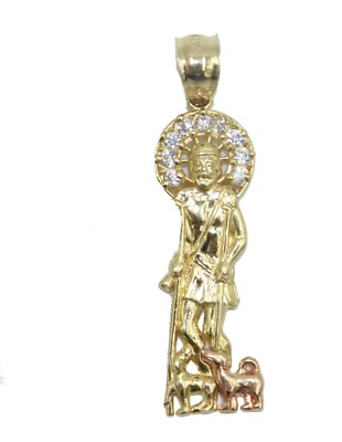 San Lazaro Babalu Aye 14k Gold Pendant 