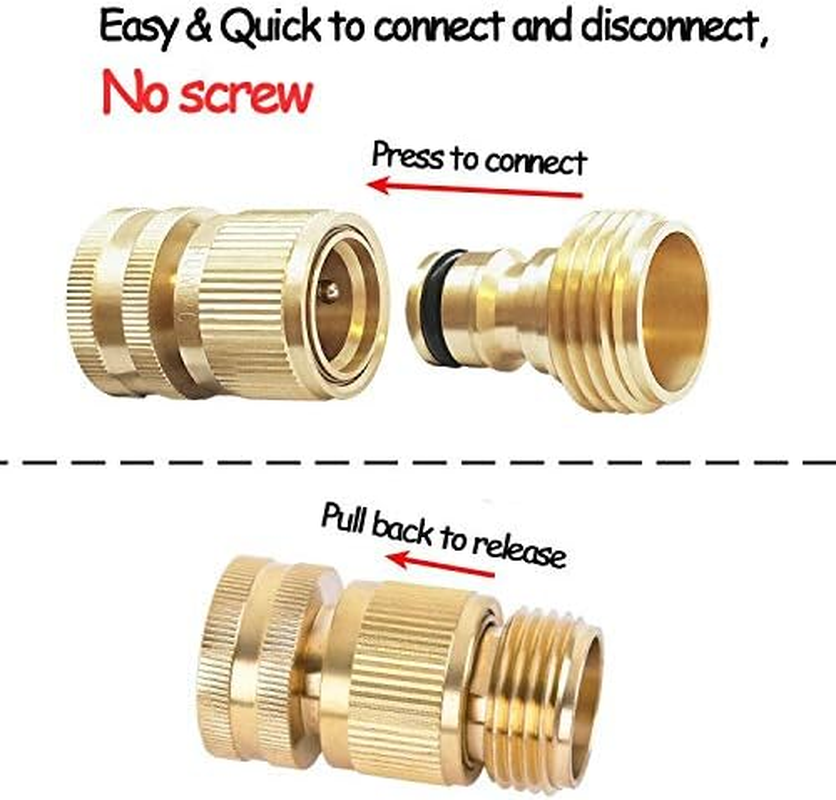 Garden Hose Quick Connect Solid Brass Quick Connector Garden Hose