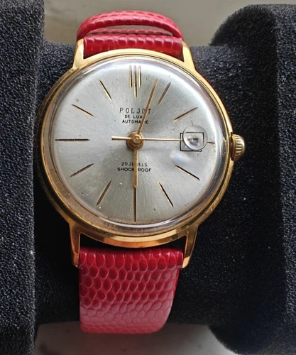 1960s POLJOT DE LUXE AUTOMATIC 29 JEWELS 1MChZ vintage USSR Soviet watch
