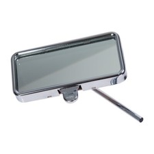 JAGUAR X150 REAR VIEW MIRROR WITH J SHAPED STEM CHROME C14900
