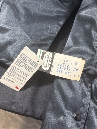 Men's rare vintage Golden Fleece Trench Coat size 42 Navy Thinsulate New & Tag - Picture 6 of 8