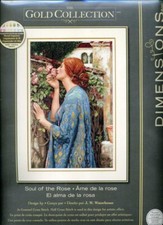 New Dimensions Gold Collection SOUL OF THE ROSE Cross Stitch Kit  35210