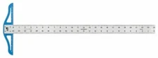 Fairgate Standard Aluminum T-Square Ruler 24"x1-1/2" read in inch #FG63-124
