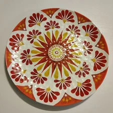 Bed Bath Beyond Melamine Dinner Plates  11"  Set of 4 Spring Summer Picnics 