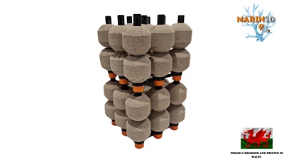 MARIN3D TWO Maxspect Bio-Sphere Media Holders - Marine Aquarium Bio Ball Stand Siporax